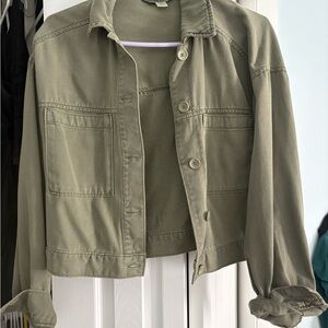 Old Navy Utility Jacket in Sage Green